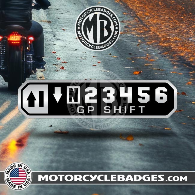 SHIFTING PATTERN (Standard, GP) - Info/Statements/MISC Motorcycle Badge
