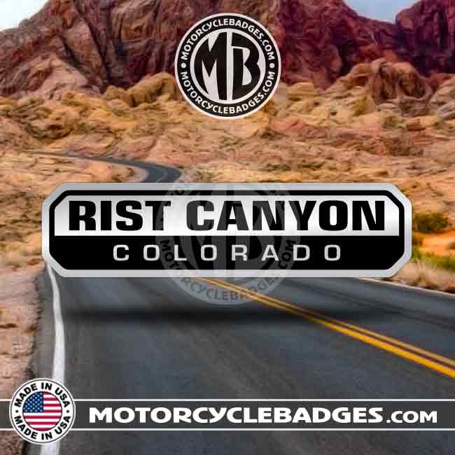 RIST CANYON (COLORADO) - Canyon/Road Motorcycle Badge