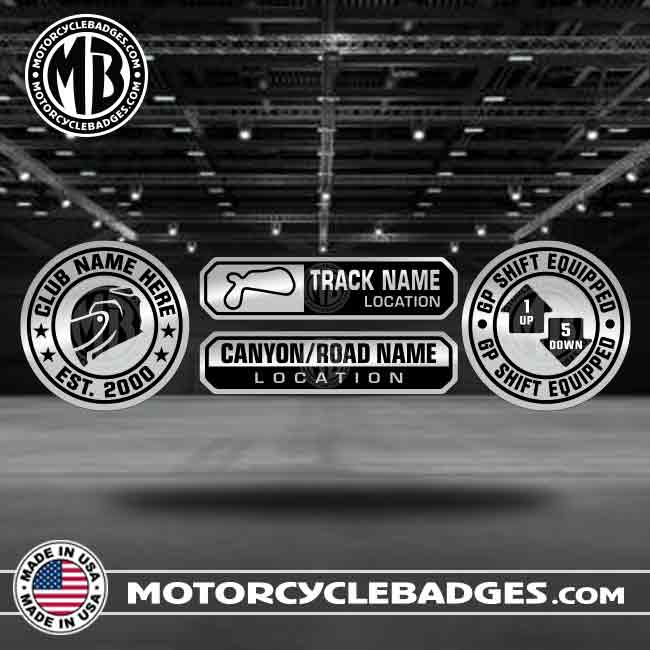 All Custom Motorcycle Badges - MotorcycleBadges.com