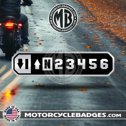 SHIFTING PATTERN (Standard, GP) - Info/Statements/MISC Motorcycle Badge