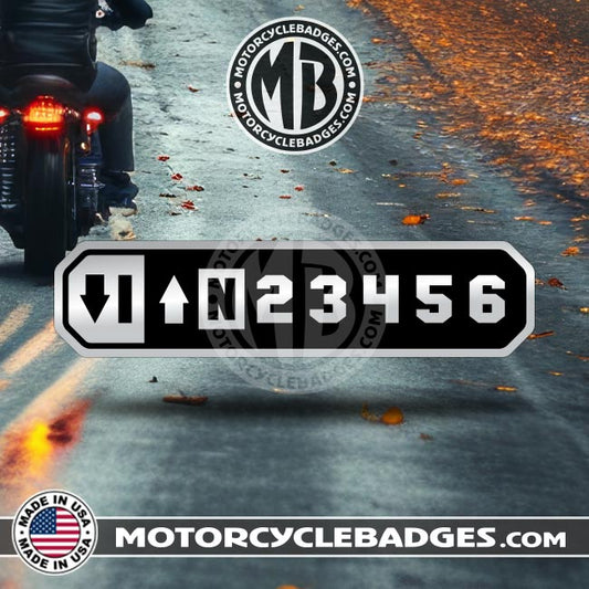 SHIFTING PATTERN (Standard, GP) - Info/Statements/MISC Motorcycle Badge