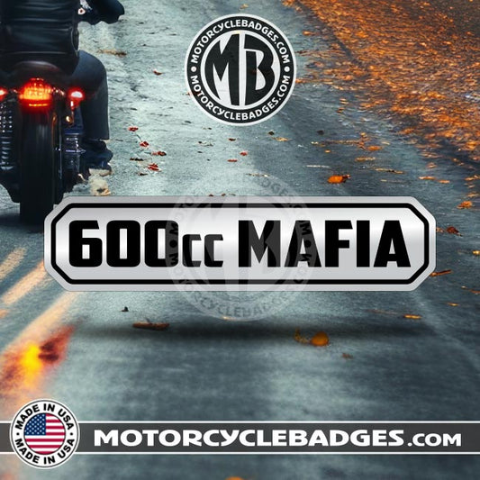 600, 750, 1000, 1200cc MAFIA / LITER BIKE - Info/Statements/MISC Motorcycle Badge