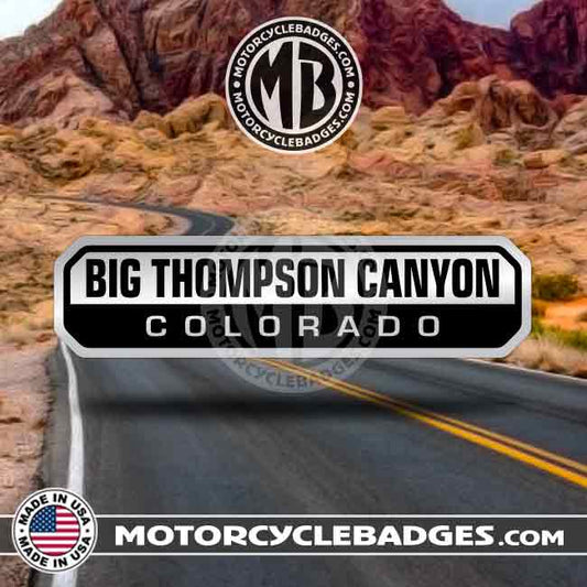 BIG THOMPSON CANYON (COLORADO) - Canyon/Road Motorcycle Badge