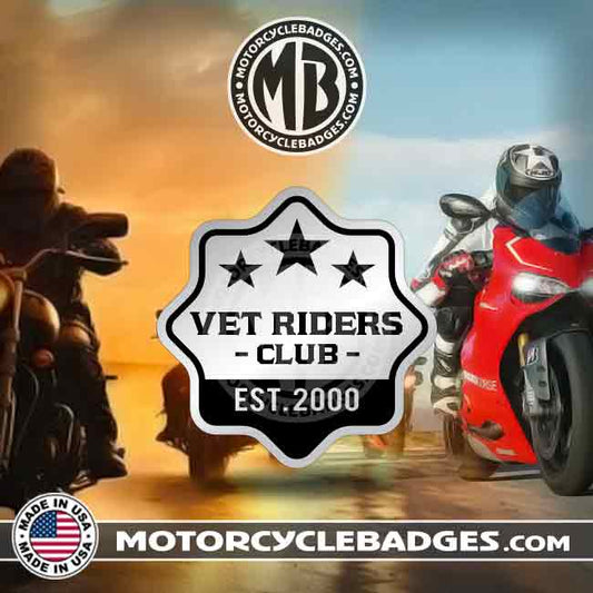 CLUB/GROUP (TEMPLATE MB007) - Club/Group Motorcycle Badge