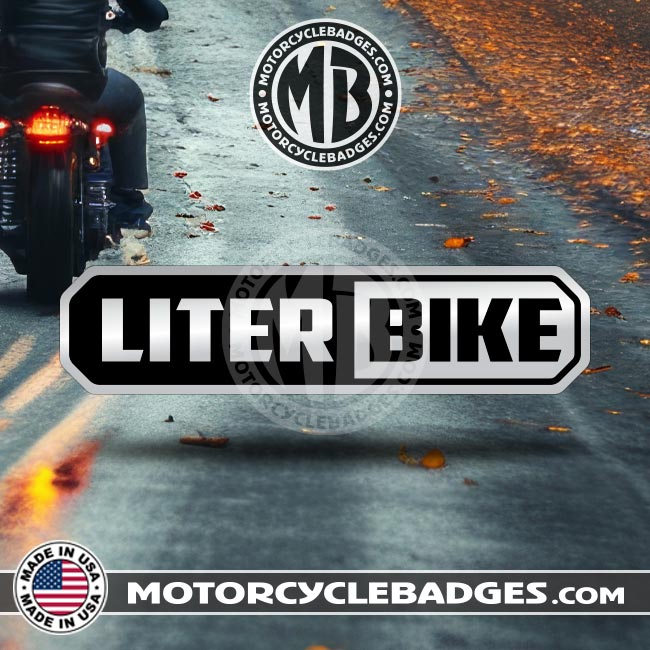 600, 750, 1000, 1200cc MAFIA / LITER BIKE - Info/Statements/MISC Motorcycle Badge