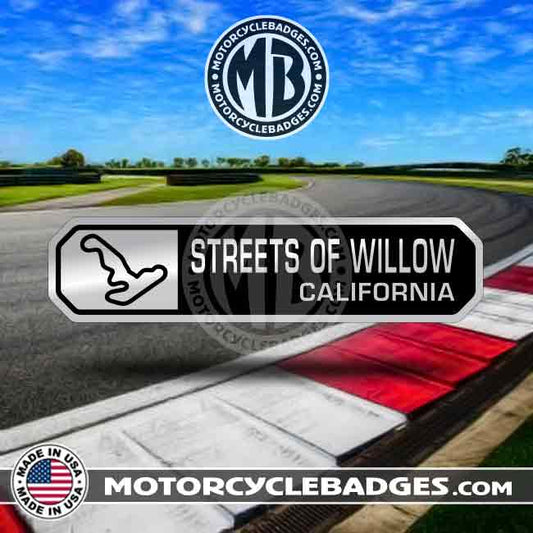 STREETS OF WILLOW (CALIFORNIA) - Track/Circuit Motorcycle Badge
