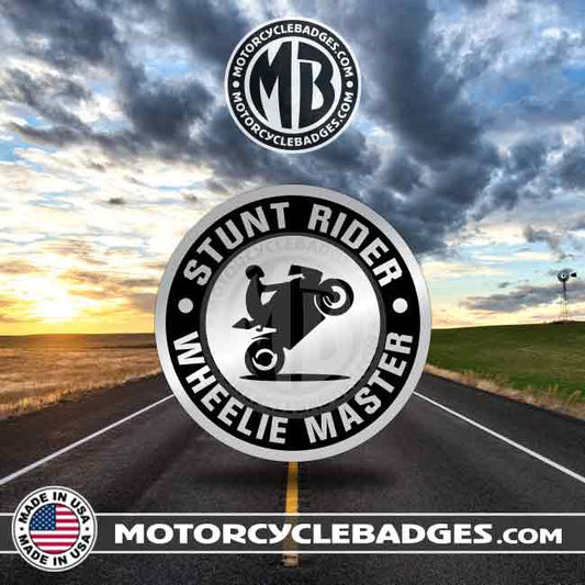 STUNT RIDER - Lifestyle/Bike-Life Motorcycle Badge